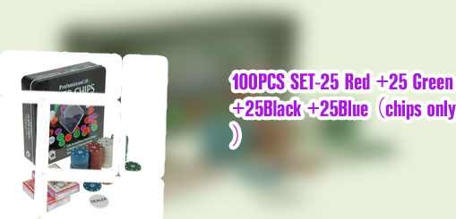 100 chip poker set