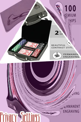 Personalised poker set