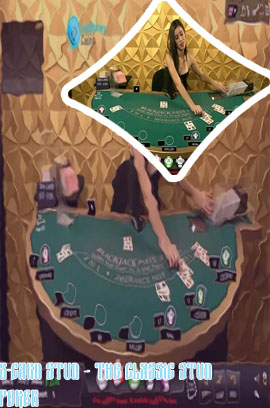 Stud poker table